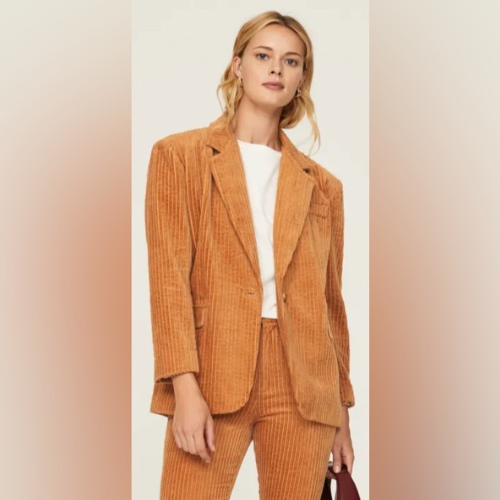 Blank NYC Tan Corduroy Blazer Size Small (fits like a size 6)